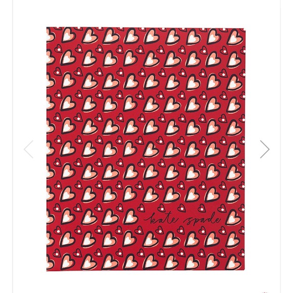 kate spade Other - KATE SPADE NEW YORK "HEARTS" CONCEALED SPIRAL NOTEBOOK